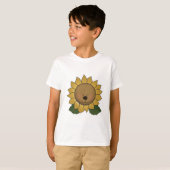 T-shirt Teddy Ours Face Tournesol (Devant entier)