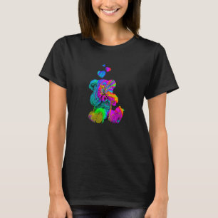 T-shirt Teddy Teddy Bear psychédélique Trippé Teddy coloré