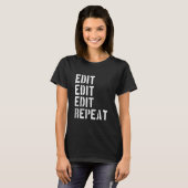 T-shirt Tedit Repeat Humour (Devant entier)