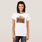 T-shirt Ted's Pagan Tiki Shack Bar Enoteca Lodi Californie (Devant entier)