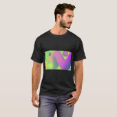 T-shirt Tee à dégradé de néon pour ambiance de fête (Devant entier)
