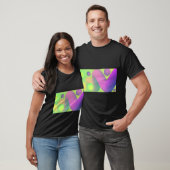 T-shirt Tee à dégradé de néon pour ambiance de fête (Unisexe)