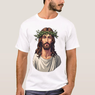 T-shirt Tee à gravure vintage avec blason de Jesus Branch