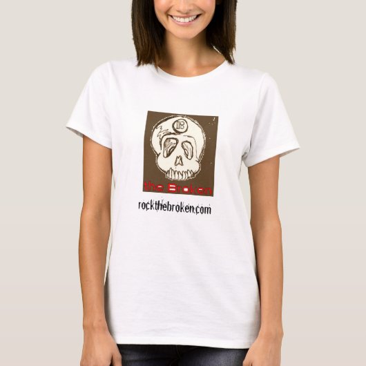 T-shirt tee à manches longues cassées pour femmes (Devant)