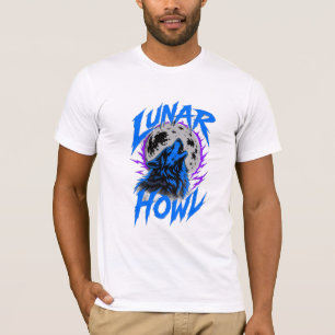 T-shirt Tee ADOM Hurlement Lunaire Loup Blanc