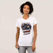 T-shirt Tee ADOM Impact Is The Point Blanc (Devant entier)