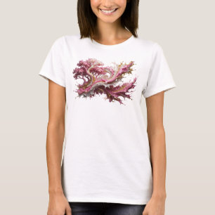 T-shirt Tee Art Gold ABSTRACT ART Statement