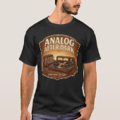 T-shirt Tee Audiophile Analog After Dark (Devant)