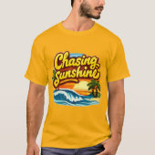 T-shirt Tee Beach Chasing Sunshine (Devant)