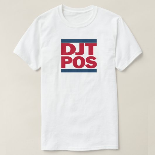 T-shirt Tee Blanc DJT-POS (Design devant)