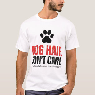 T-shirt Tee cadeau pour propriétaire de chien drôle Cheveu