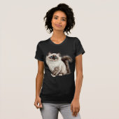 T-shirt Tee Chat Mignon Maman Chat Papa Chat (Devant entier)