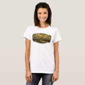T-shirt Tee CLASSIQUE Orange CALIFORNIA (Devant entier)