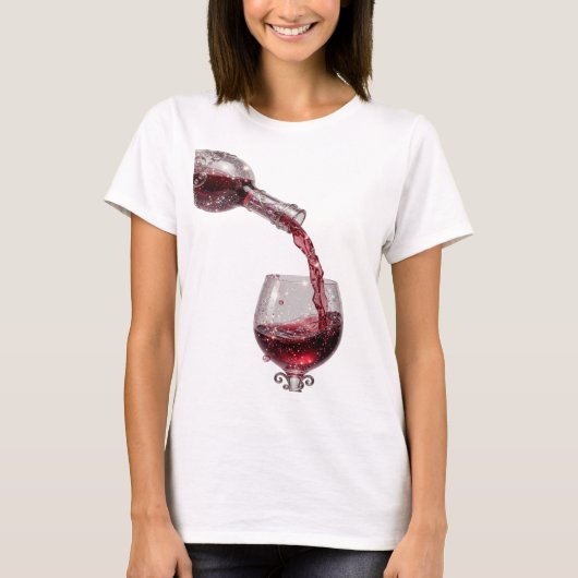 T-shirt Tee Cool Argent VIN ROUGE Déclaration (Devant)