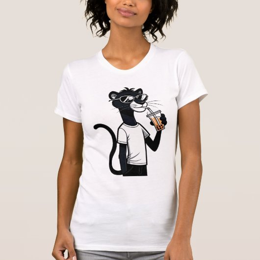 T-shirt Tee cool Panther Graphiste - Fantastique Tea Shirt (Devant)