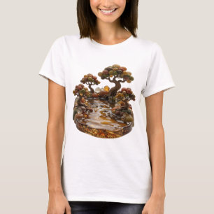 T-shirt Tee Cool Silver ABSTRACT ART Statement v2