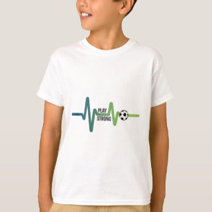 T-shirt Tee cool vie de footballeur avec battement de coeu