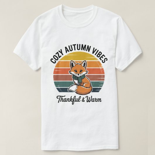 T-shirt Tee Cozy Autumn Vibes (Design devant)