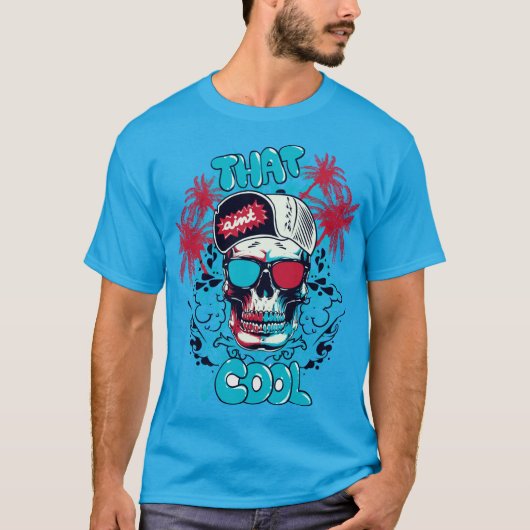 T-shirt Tee crâne : Cool mort (Devant)