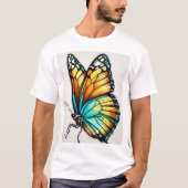 T-shirt "Tee d'art papillon vibrant - Embrassez le colo de (Devant)