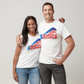 T-shirt Tee de base masculin - AMERICA Stars Stripes (Unisexe)
