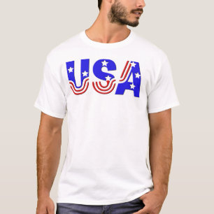 T-shirt Tee de base pour hommes - USA en Stars & Stripes
