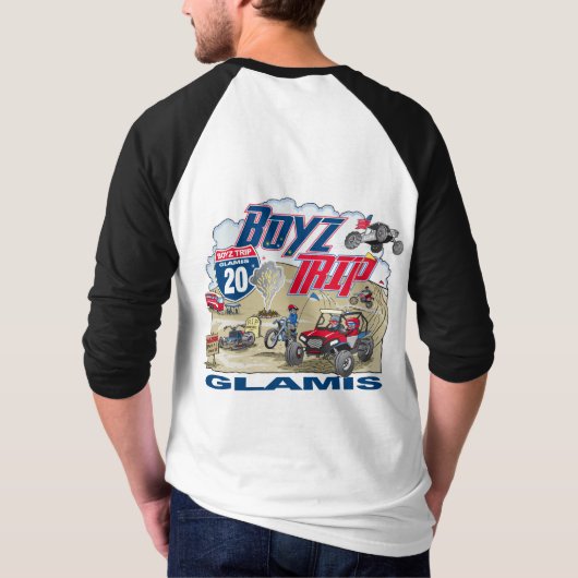T-shirt Tee de baseball de la Trip de Boyz 2020 (Dos)