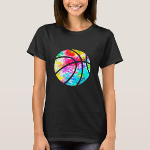 T-shirt Tee de boulet de basket - Rainbow Trippy Hippie Te