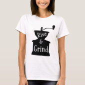 T-shirt Tee de café monte et grind (Devant)