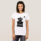 T-shirt Tee de café monte et grind (Devant entier)