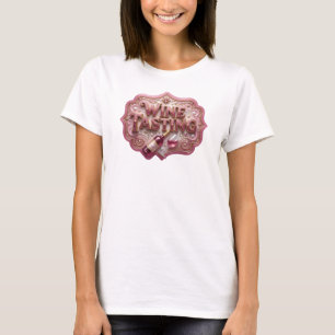 T-shirt Tee de DÉGUSTATION DE VIN Rose Edgy