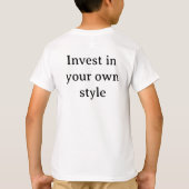 T-shirt Tee de devis pour enfants - SnapX (Dos)