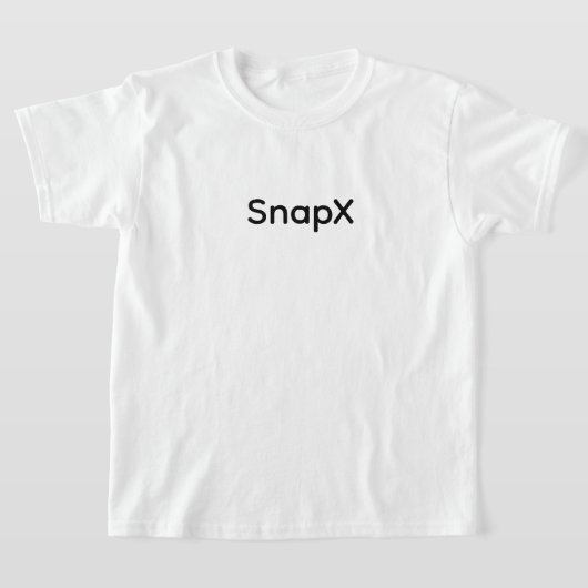 T-shirt Tee de devis pour enfants - SnapX (Poser)
