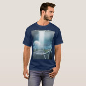T-Shirt Tee de la navette spatiale extraterrestre (Devant entier)