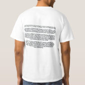 T-shirt Tee De la pensée à la matière (Dos)