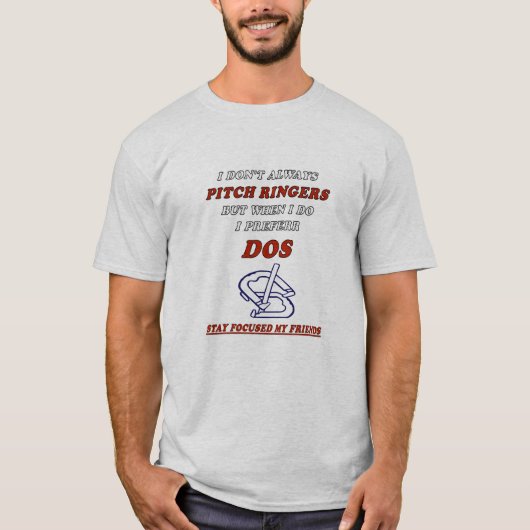 T-shirt Tee de lancer de fer à cheval de base (Devant)