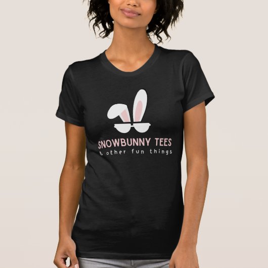 T-shirt Tee de logo Snowbunny (Conception de tee couleur) (Devant)