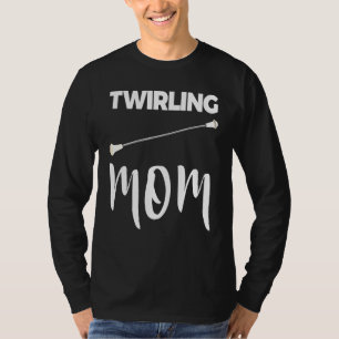 T-shirt Tee de maman à bâton tournoyant Tee tournoyant Fem