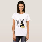 T-shirt Tee de mode jaune (Devant entier)