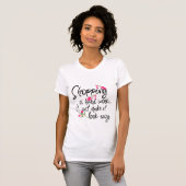 T-shirt Tee de mode rose foncé (Devant entier)