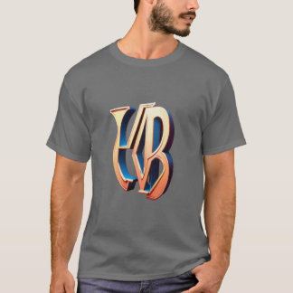 T-shirt Tee de monogramme 3D - Design classique et élégant