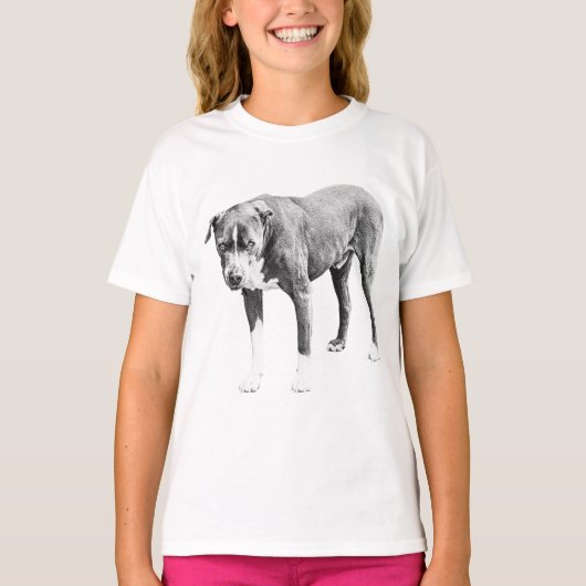 T-shirt Tee de rue Taureau Pit Ombré (Devant)