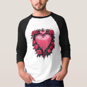 T-shirt Tee de tatouage du coeur épinglé