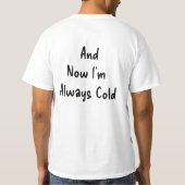 T-shirt Tee de texte vieillissant (Dos)