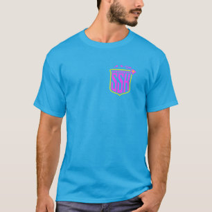 T-shirt Tee d'équipe (rose et jaune)