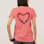 T-shirt TEE DES FEMMES - Coeur patriotique (Dos)