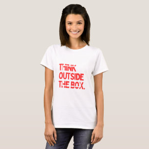 T-shirt Tee D'Esprit Créatif - Penser Dehors De La Boîte