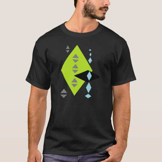T-shirt Tee d'impression diamant futuriste (Devant)