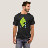 T-shirt Tee d'impression diamant futuriste (Devant entier)