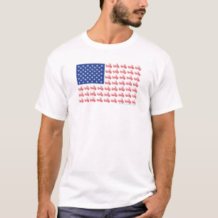 T-SHIRT TEE-DRAPPEAU-MOTO-VIEUX